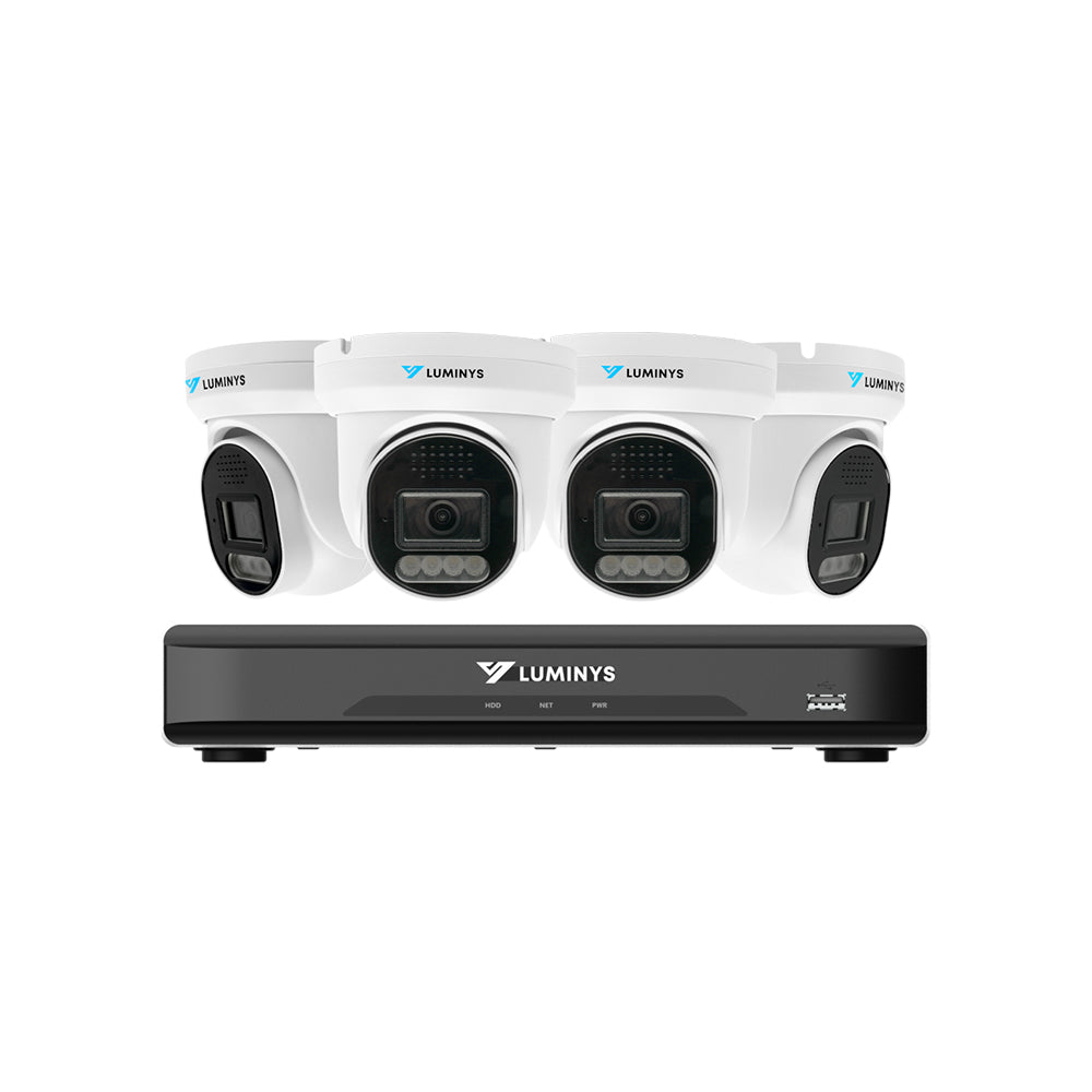 Luminys K54-4L1A2 LumiLuxLite IP Kit, NVR 4-Canaux et 4 Caméras 5MP LumiLuxLite